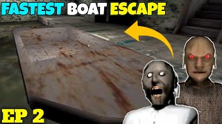 GRANNY CHAPTER 2 BOAT ESCAPE  SPEEDRUN [upl. by Irama]