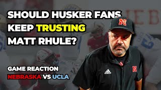 Nebraska football goes down to UCLA Should Husker fans start to doubt Matt Rhule [upl. by Collimore]