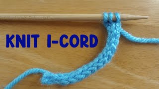 How to Knit an ICord [upl. by Odraode]