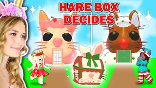 NEW Hare Box DECIDES What We BUILD In Adopt Me Roblox [upl. by Ilegna]