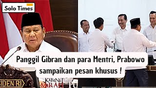 Akhir Tahun PRABOWO Mendadak Panggil GIBRAN amp Para Mentri ke Istana Negara [upl. by Farant429]