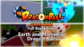 DBOG  Dragon Ball Online Generations Earth and Namekian Dragon Ball Breakdown  Locations [upl. by Adnoryt]