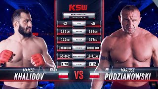 KSW Free Fight Mamed Khalidov vs Mariusz Pudzianowski [upl. by Truelove526]