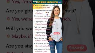 Weekend Plans Conversation 🗓️  Learn English Fast shorts learnenglish [upl. by Marlow]