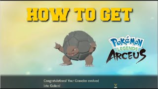 HOW TO EVOLVE GRAVELER INTO GOLEM IN POKEMON LEGENDS ARCEUS HOW TO GET GOLEM [upl. by Are]