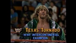 Texas Tornado vs The Conquistador Wrestling Challenge Sept 16th 1990 [upl. by Anifur]