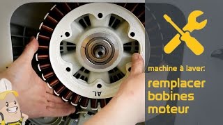 Remplacement des bobines moteur de votre lave linge  La méthode Référencepiecesfr [upl. by Azmuh]