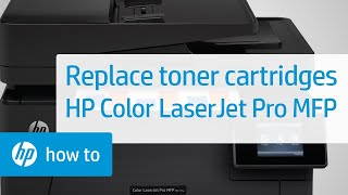 Replace the Toner Cartridges  HP Color LaserJet Pro MFP Printers  HP [upl. by Eened]