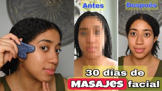 COMO ADELGAZAR TU ROSTRO EN 30 DIAS  Masaje faciale  Gua sha [upl. by Airehtfele]