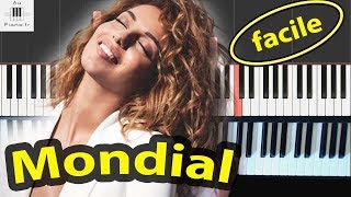 Tal  Mondial  tutorial Piano FACILE [upl. by Abernon]