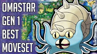 Omastar Gen 1 Best Moveset  Omastar Best Moveset Moves Pokemon Red Blue Yellow Version Guide [upl. by Senilec680]