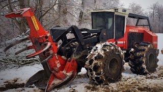 Feller buncher ride along [upl. by Annetta]