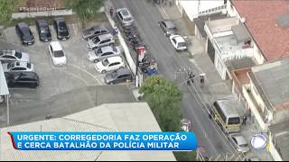 Corregedoria faz operação no 5º Batalhão da Polícia Militar na zona norte de SP [upl. by Ecaidnac547]