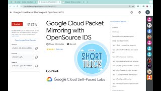 Google Cloud Packet Mirroring with OpenSource IDS  qwiklabs  GSP474  With Explanation🗣️ [upl. by Hospers]