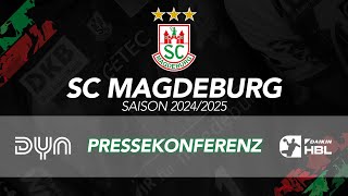 Pressekonferenz SC Magdeburg vs TBV Lemgo Lippe  DAIKIN HBL  9 Spieltag 2425 [upl. by Enihpad]