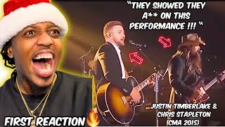 WOW Tennessee WhiskeyDrink You Away  Justin Timberlake amp Chris Stapleton CMA 2015 REACTION [upl. by Aihsinat]