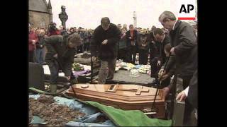 NORTHERN IRELAND FUNERAL OF SEAMUS DILLION HELD [upl. by Ynohtnanhoj]