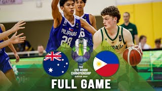 SEMIFINALS Australia v Philippines  Full Basketball Game  FIBA U16 Asian Championship 2023 [upl. by Aicele905]