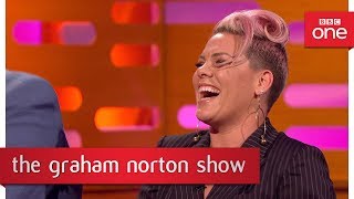 The time Pink thought Robbie Williams was a chef  The Graham Norton Show 2017  BBC One [upl. by Ybab780]