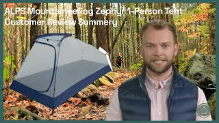 ALPS Mountaineering Zephyr 1Person Tent Real Customer Reviews Lightweight and Versatile [upl. by Albie]