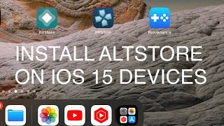 How to install Altstore on IOS 15 [upl. by Inanak525]