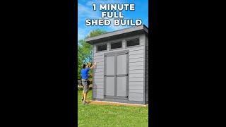 Full Shed Build in 1 Minute [upl. by Kapeed]