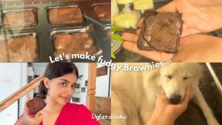 Brownies හැදුවා🤎  Let’s make fudgy Brownies 👩🏻‍🍳Urfavdushii  vlog brownies trending [upl. by Nillek458]