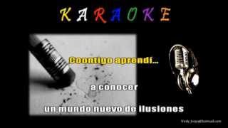 CONTIGO APRENDÍ amp Armando Manzanero Karaoke 1 [upl. by Adalie]