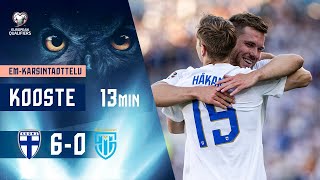 Huuhkajat Highlights 13 min  Suomi–San Marino 6–0  UEFA EURO 2024 karsinnat  1962023 [upl. by Buerger]