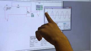 Anthony explaining how to use an Oscilloscope on Multisim [upl. by Lindy]