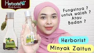 Review HERBORIST MINYAK ZAITUN  Kegunaan Herborist Minyak Zaitun  By Vapinka Makeup [upl. by Woodberry]