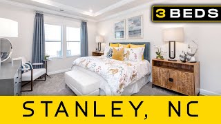 Stanley NC Home Tour The Gibson SingleFamily Home in Harper Landing [upl. by Aissej]