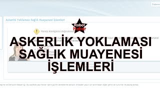 Askerlik yoklaması sağlık muayenesi işlemleri nasıl yapılır Eimza [upl. by Phylys113]