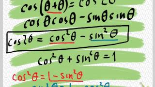 deriving the double angle formulas [upl. by Aderb192]