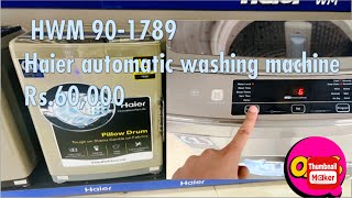 Haier automatic washing machine HWM 901789 operate Karne ka Tarika how to use haier washing machine [upl. by Anelehs300]