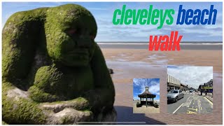 blackpool walk in cleveleys town centre  Cleveleys promenade 🌞😎🌅🏖️ 4k [upl. by Wixted]