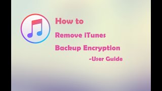 iSumsoft iPhone Passcode Refixer Guide  How to Remove iTunes Backup Encryption [upl. by Nneb]