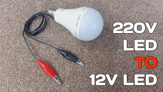 How to convert 220v LED Light to 12v [upl. by Son]