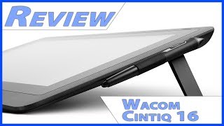 WACOM CINTIQ 16 Review  Unboxing  hands on  overview [upl. by Hanser]