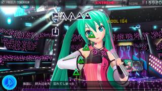 Hatsune Miku Project Diva F PS3  Freely Tomorrow  Extreme Perfect 720p [upl. by Eulalee753]