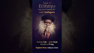 “Soak in Ecstasy of Enlightenment” program with Sadhguru yoga sadhgurugrace meditation IE [upl. by Sackman180]