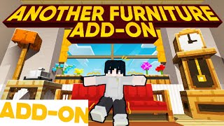 NEW FURNITURE ANOTHER FURNITURE ADDON  MINECRAFT [upl. by Cinamod400]