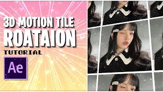 3d motion tile rotation after effects tutorial [upl. by Ennayhs]