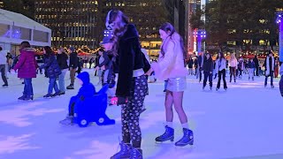 New York  Bryant Park  Ice Scating  Cristmas time  November 25 2024 [upl. by Burnside501]