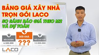 Bảng Giá Xây Nhà Trọn Gói LACO So Sánh 2 Cách Báo Giá Theo m2 Và Dự Toán  Xây Nhà Trọn Gói LACO [upl. by Ayaj]