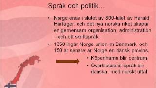 Kort om norsk språkhistoria [upl. by Sairtemed]