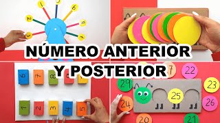 3 RECURSOS PARA APRENDER EL NÚMERO ANTERIOR Y POSTERIOR SUPER FÁCIL [upl. by Drawets]