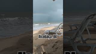 Um lindo arcoíris no praia de Alcobaça BA num fim de tarde viagem nature bahia goodvibes [upl. by Ativla414]