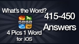 Whats The Word 4 Pics 1 Word Answers for iOS 415450 [upl. by Ikilisav385]