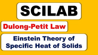 SCILAB Plot Variation of Specific Heat with Temperature Einstein Theory of Specific Heat [upl. by Brittany]